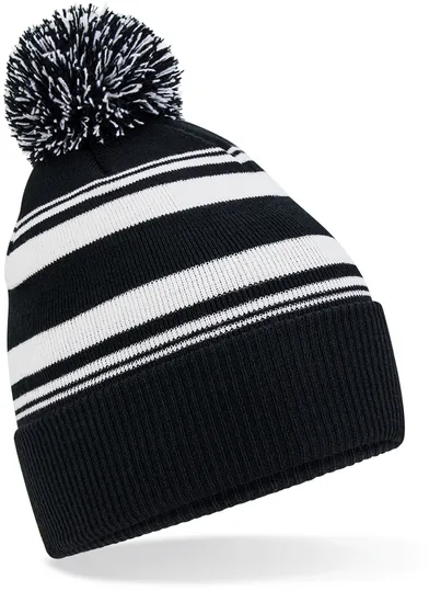 Striped Fan Beanie