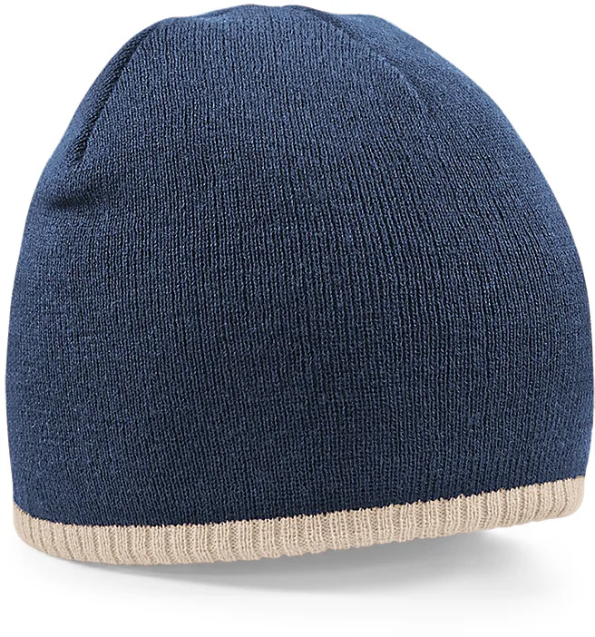 Two-Tone Pull-On Beanie