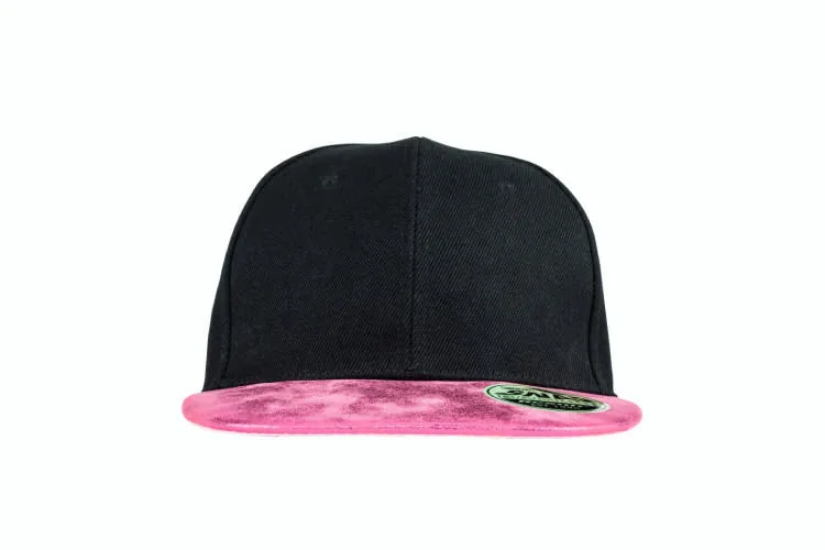 Bronx Flat Glitter Peak Snapback Cap 5