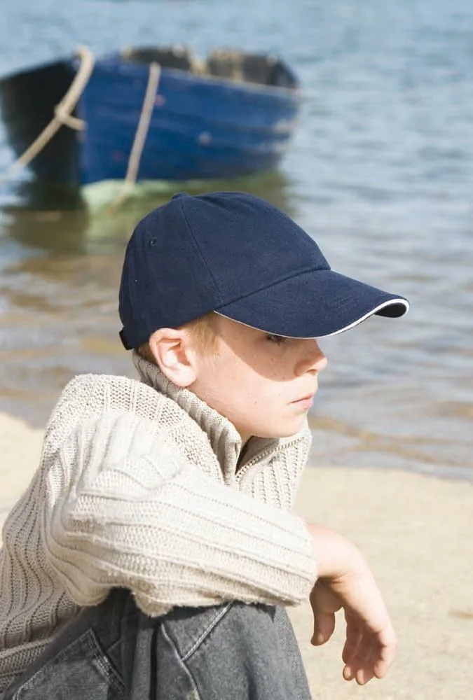Junior Heavy Brushed Cotton Cap Low Profile 2