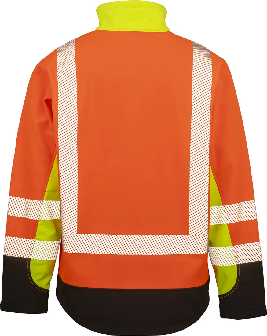 Recycled 3-Layer Printable 3-Tone Safety Softshell Jacket 3