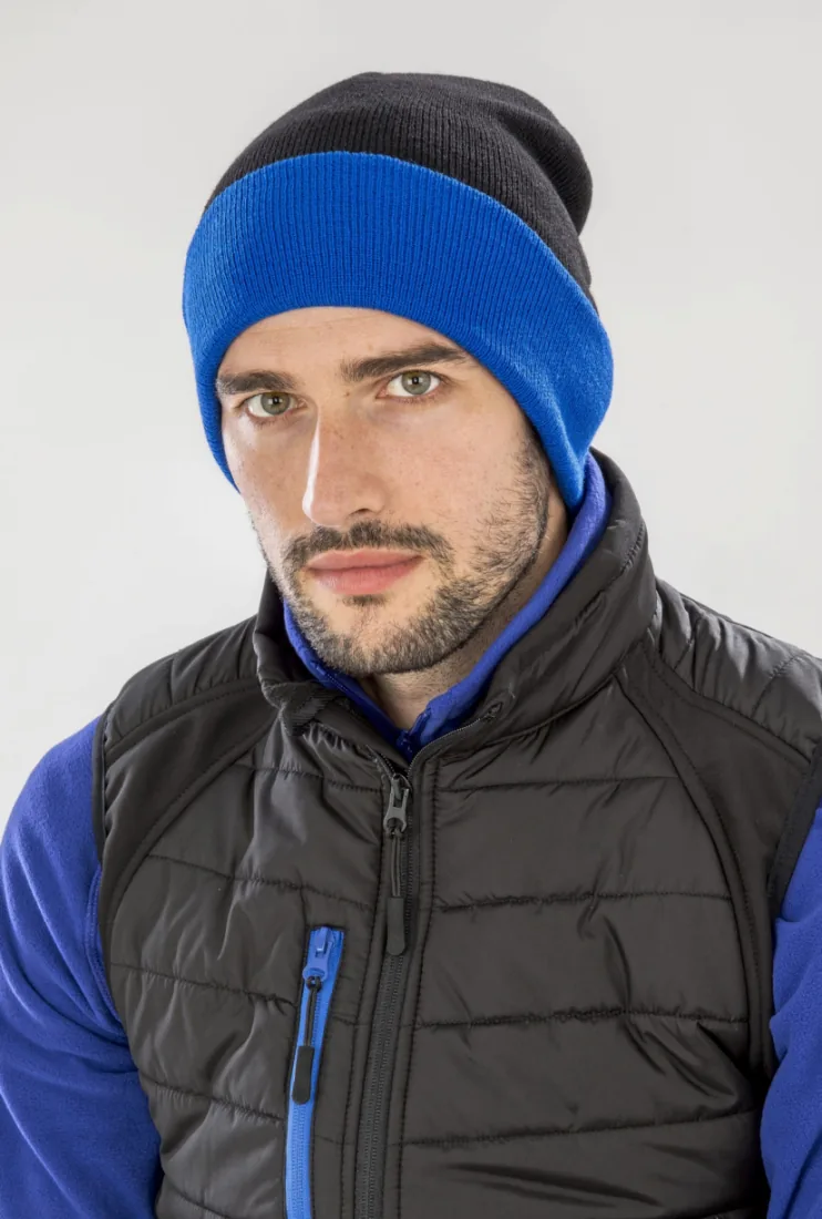 Recycled Black Compass Beanie 2