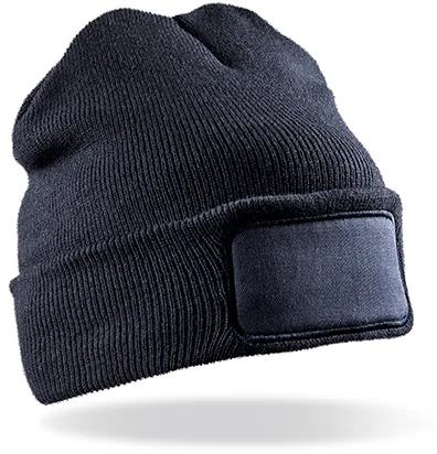 Recycled Double Knit Printers Beanie