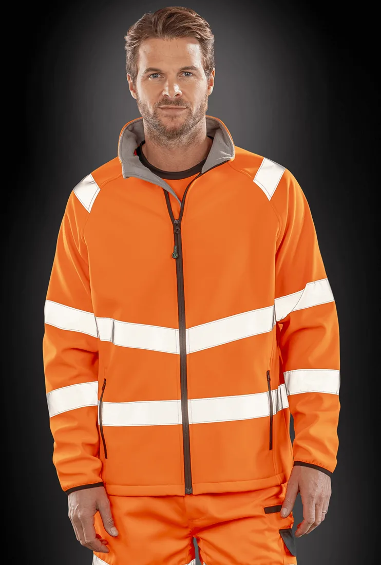 Recycled Printable Safety Softshell Jacket 2