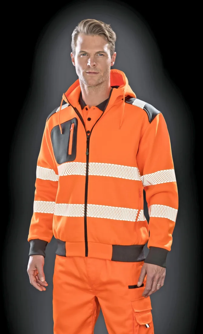 Recycled Robust Zipped Safety Hoody 2
