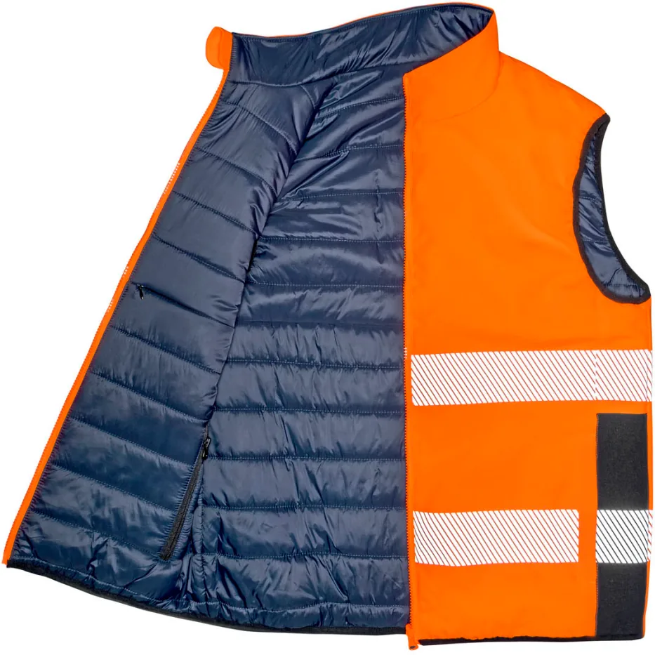 Reversible Soft Padded Safety Gilet 4