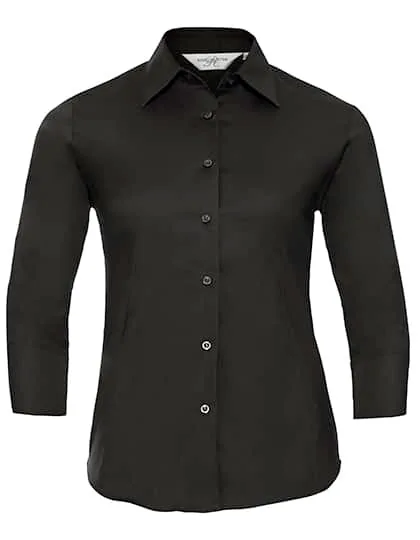 Ladies` 3/4 Sleeve Fitted Shirt 2