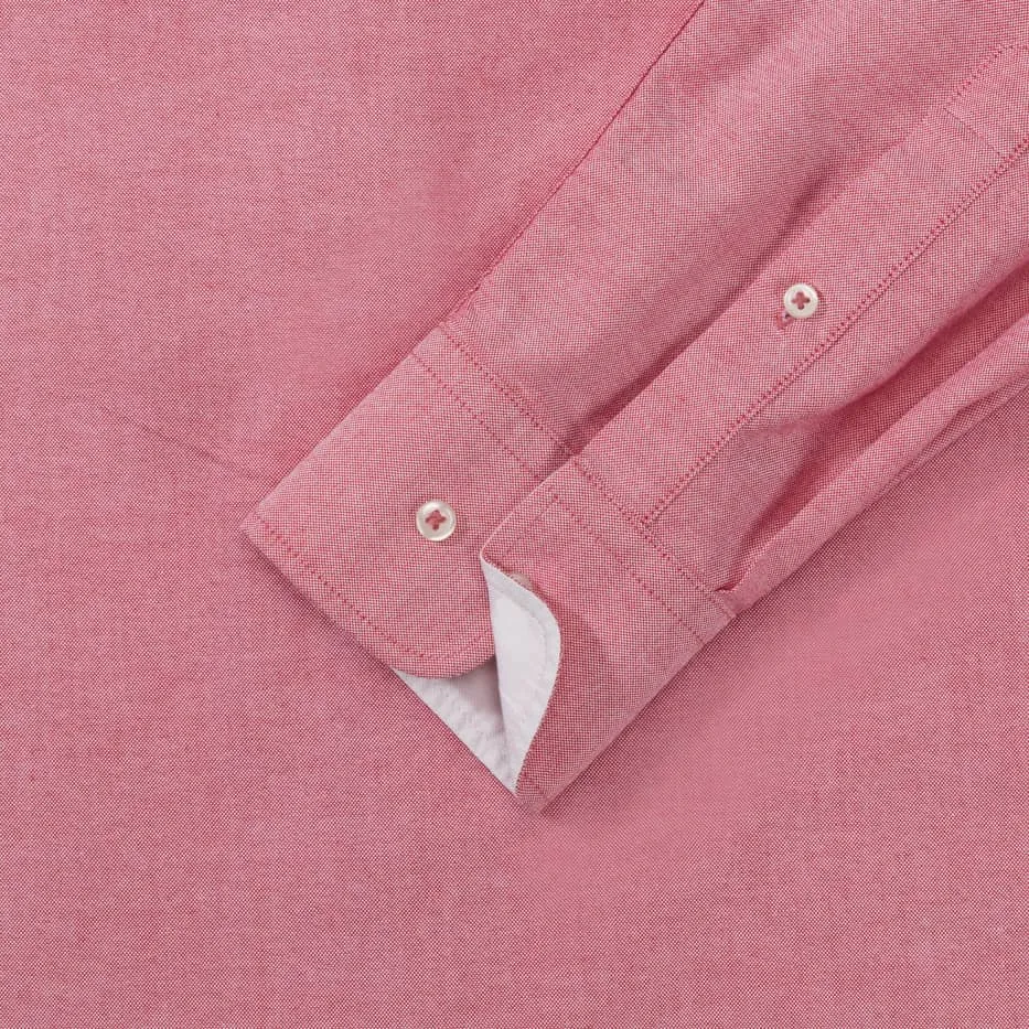 Men`s Long Sleeve Tailored Washed Oxford Shirt 3