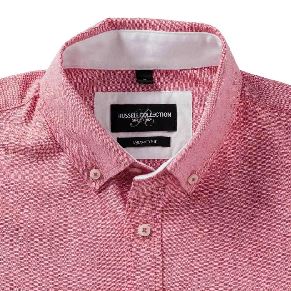 Men`s Long Sleeve Tailored Washed Oxford Shirt 6