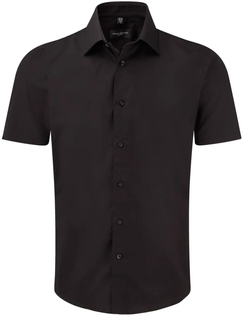 Men`s Short Sleeve Fitted Shirt