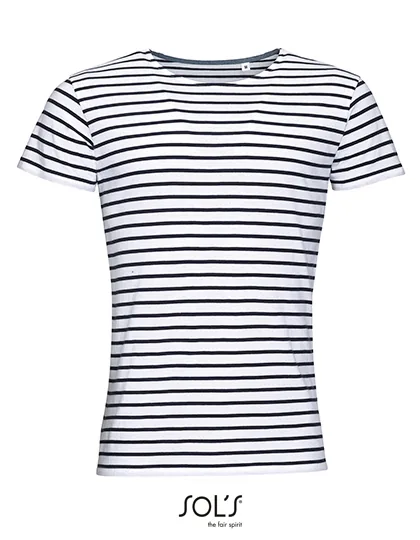 Men`s Round Neck Striped T-Shirt Miles