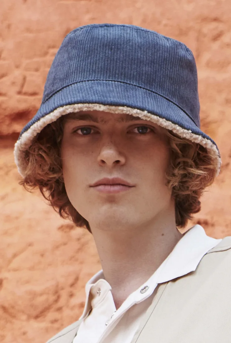 Reversible Sherpa And Velvet Bucket Hat 5