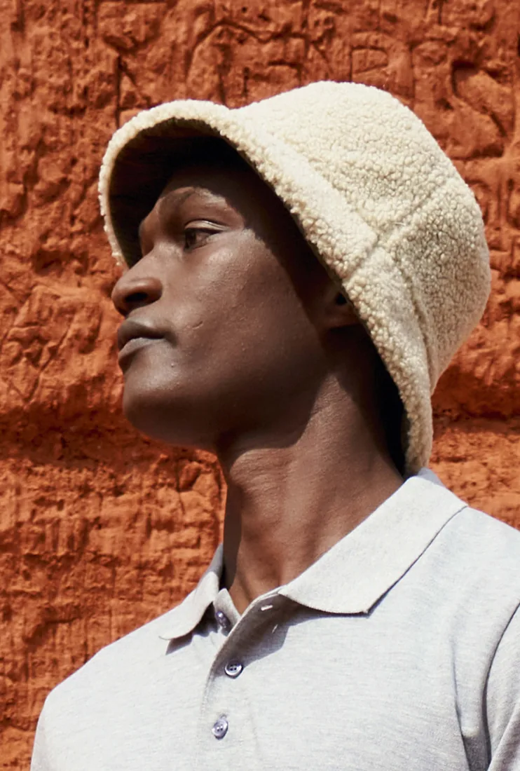 Reversible Sherpa And Velvet Bucket Hat 6