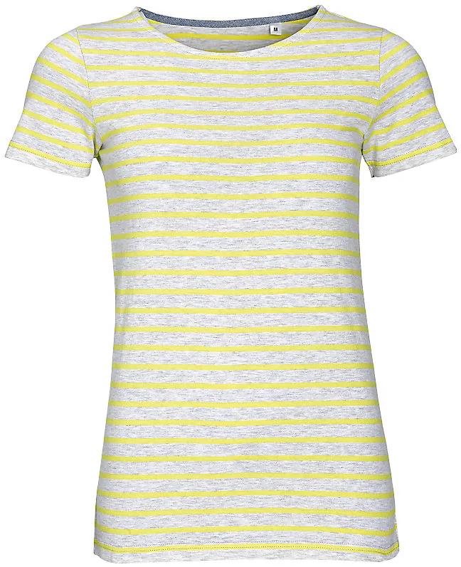 Women`s Round Neck Striped T-Shirt Miles
