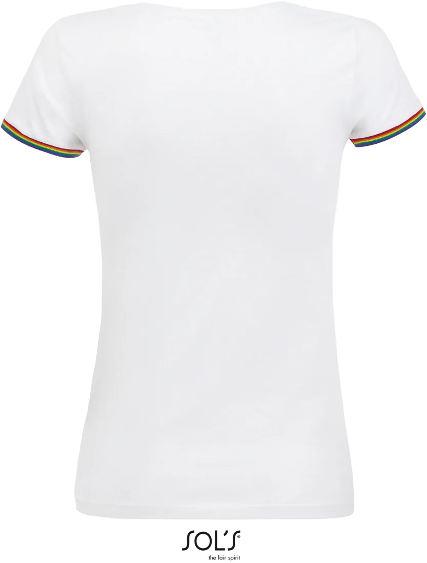 Women´s Short Sleeve T-Shirt Rainbow 2