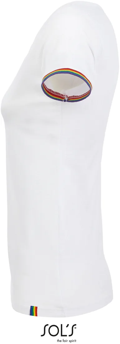 Women´s Short Sleeve T-Shirt Rainbow 3