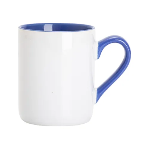 Becher 325 ml, mit farbiger Innenseite und Henkel