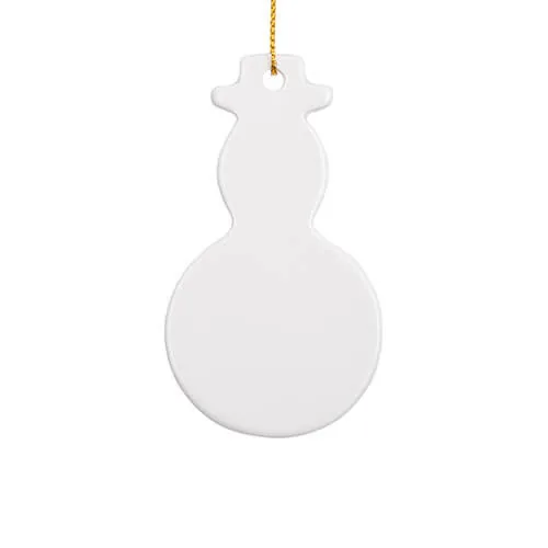 Anhänger, Keramik, Schneemann