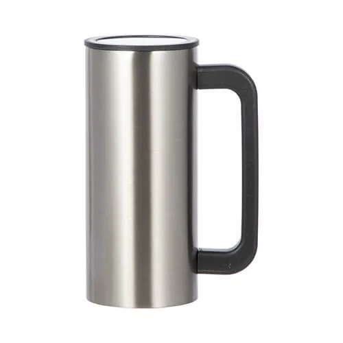 Becher, 360 ml, Edelstahl, mit Griff