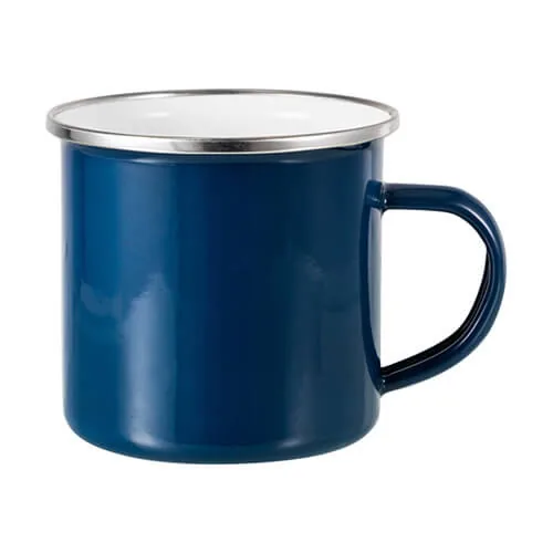 Becher 360 ml, Metall, emailliert, farbig