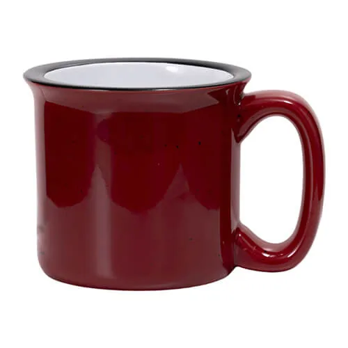 Becher 400 ml, Keramik, emailliert, farbig