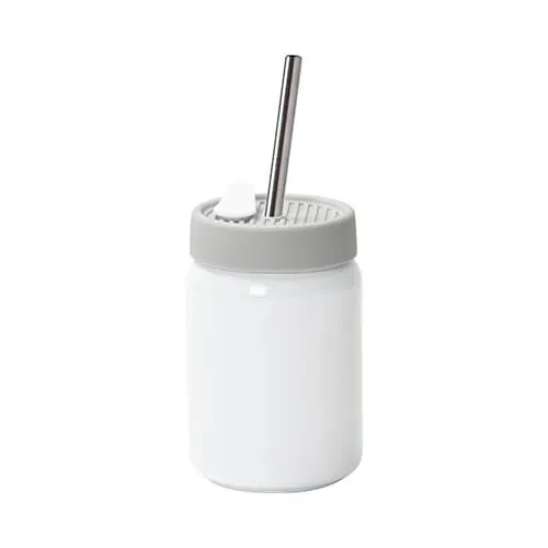 Becher, Edelstahl, 480 ml, mit farbigem Verschluss