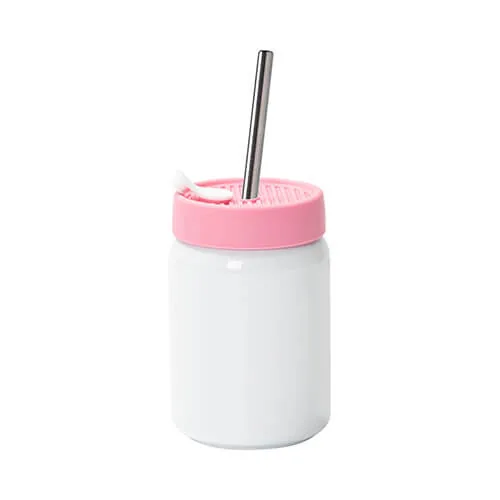Becher, Edelstahl, 480 ml, mit Verschluss