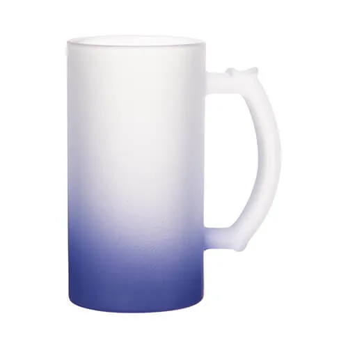 Bierkrug 470 ml, Glas, satiniert