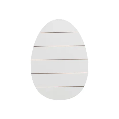 Eiförmiger Fotorahmen aus MDF, gestreift, 27 × 38 cm