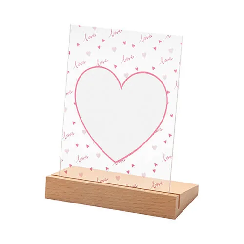 Foto-Rahmen, Glas, 12, 7 × 17, 8 cm, Red Love