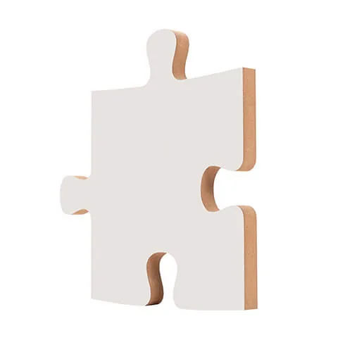 Foto-Rahmen, Puzzle-Teil, MDF, 17, 7 × 22, 7 cm