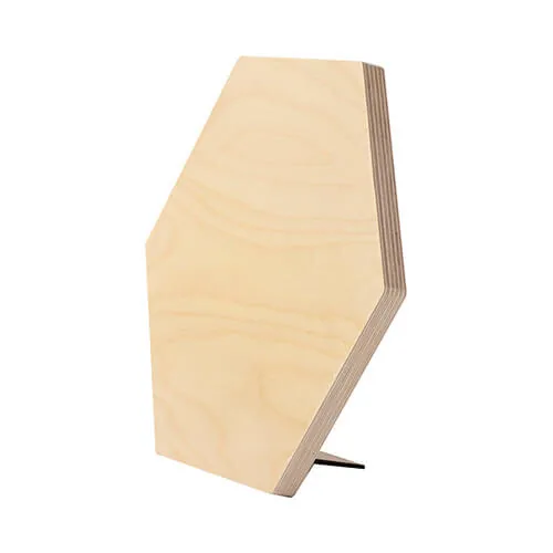 Foto-Rahmen, Sechskant, Sperrholz, 30, 5 × 25, 4 cm