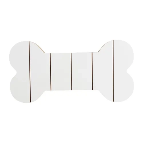 Knochenförmiger MDF-Fotorahmen, gestreift, 25, 4 × 12, 7 cm
