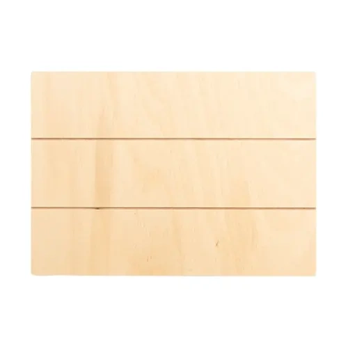 Rechteckiger Fotorahmen aus Sperrholz, gestreift, 17, 8 × 12, 7 cm