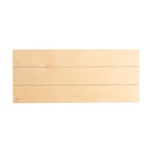 Rechteckiger Fotorahmen aus Sperrholz, gestreift, 30 × 12, 7 cm