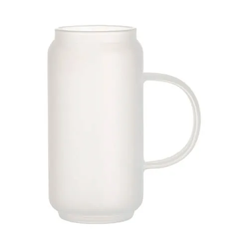 Tasse 400 ml, Glas, Satiniert, mit Griff