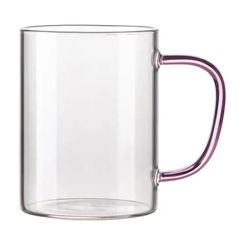 Tasse 450 ml, Glas, mit Griff