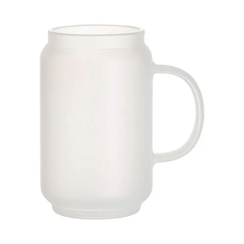 Tasse 500 ml, Glas, Satiniert, mit Griff