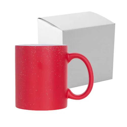Tasse, mit Brokat, matt