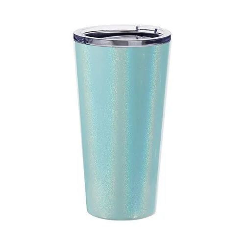 Tumbler-Becher, 480 ml, Edelstahl, schillernd