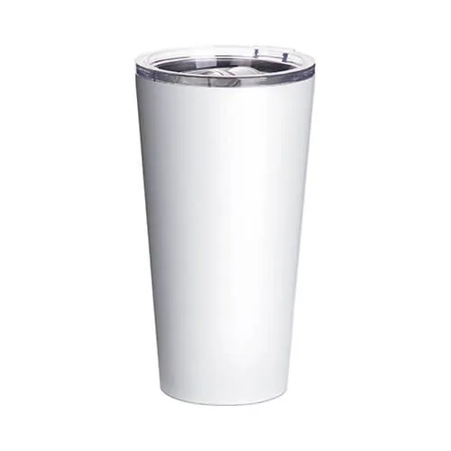 Tumbler-Becher, 480 ml, Rostfreier Stahl, Verschluss samt Trinköffnung