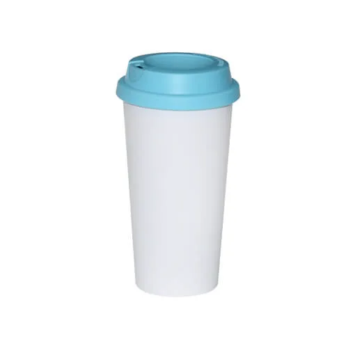 Tumbler-Becher, mit farbigem Deckel