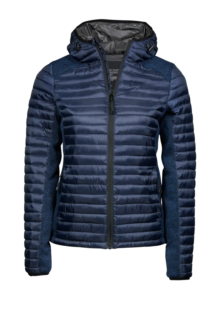 Ladies` Hooded Aspen Crossover Jacket