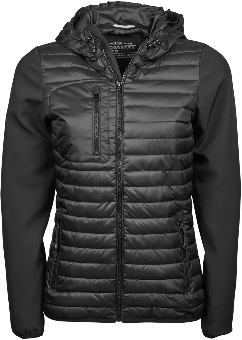 Ladies` Hooded Crossover Jacket