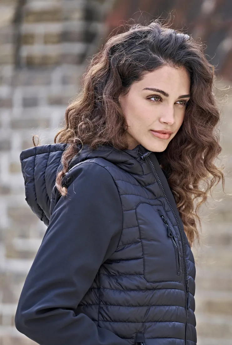 Ladies` Hooded Crossover Jacket 2