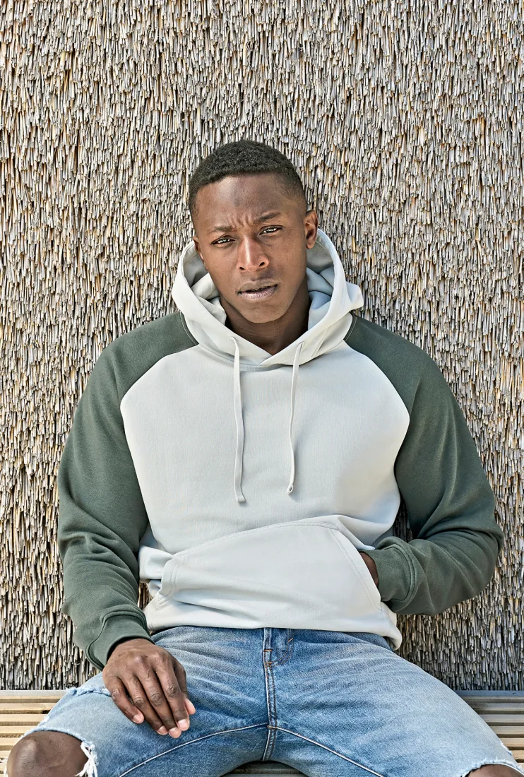 UNLABELED Two-Tone Hooded Sweatshirt 2