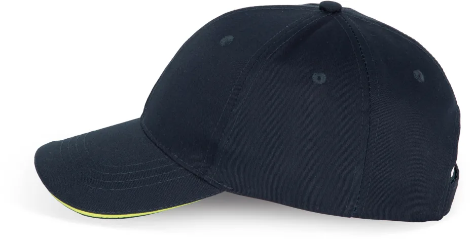 6-Panel-Cap mit Kontrast-Sandwichschirm OEKO-TEX® STANDARD 100 4