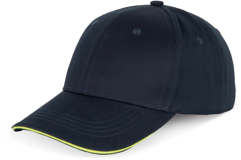6-Panel-Cap mit Kontrast-Sandwichschirm OEKO-TEX® STANDARD 100 5