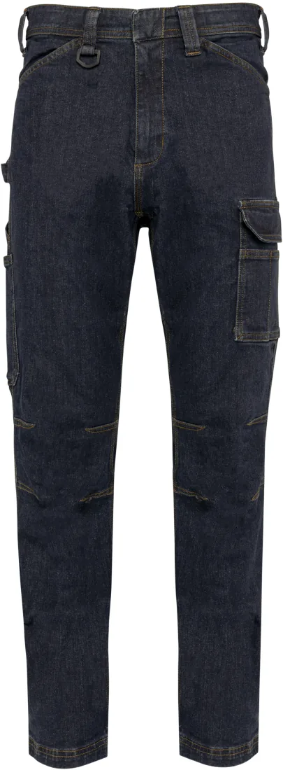 Denim-Herrenhose mit mehreren Taschen