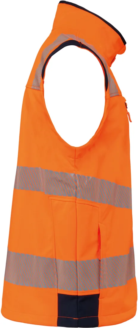 Recycelte Safety Softshell-Jacke mit abnehmbaren Ärmeln 5